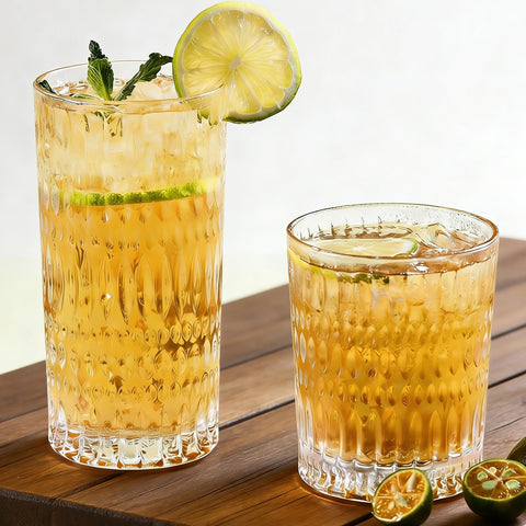 Vaso Loivttvv vintage hobnail, relieve claro para beber agua diariamente.