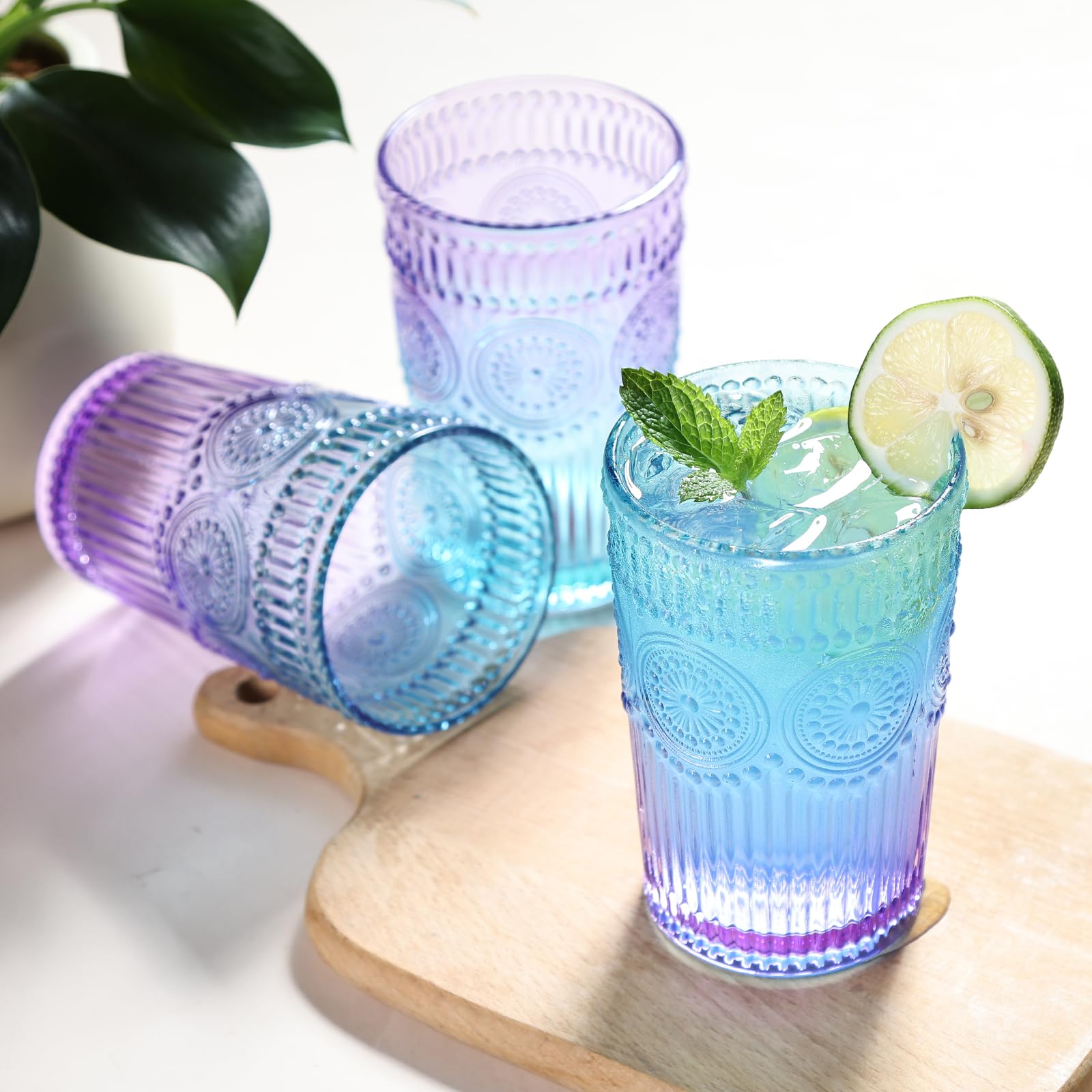 Vaso Loivttvv con patrón de girasol, perfecto para servicio diario