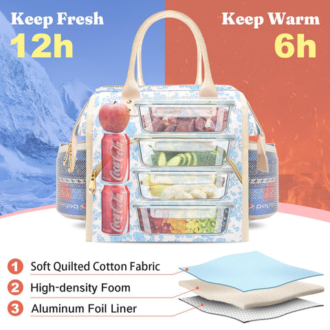 Lokass bolsa lunch uso para trabajo, picnic o senderismo.