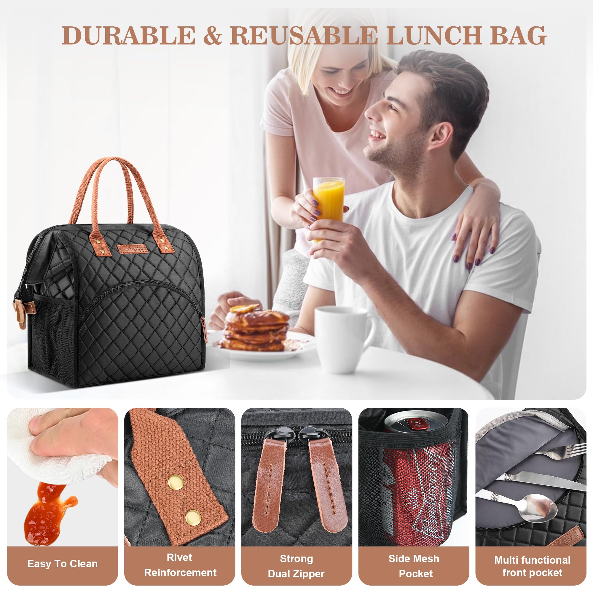 LOKASS bolsillos laterales para botellas, utensilios o snacks