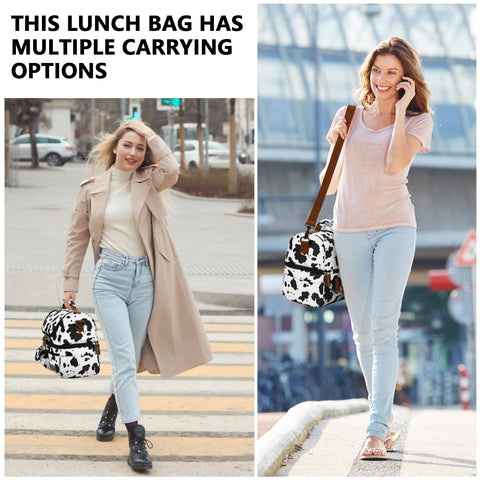 LOKASS Bolsa de Almuerzo con doble compartimento, mantiene separadas comidas y bebidas