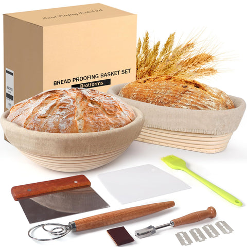 Cesto Banneton redondo de Lokeisna para fermentación uniforme y textura artesanal