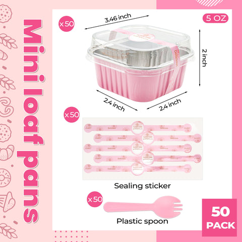Lokqing conjunto de 50 moldes mini y 50 cucharas para servir.