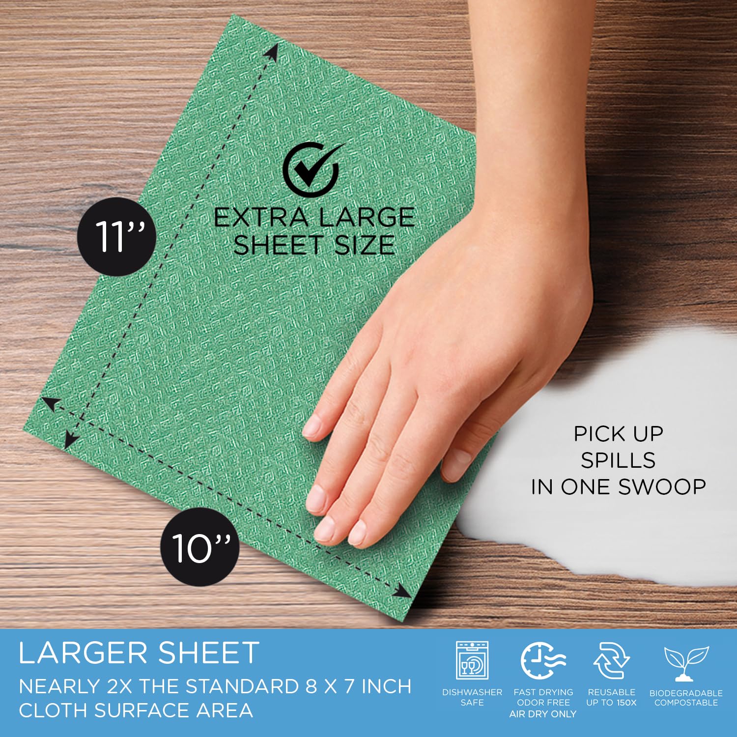 LOLA Wowables XL, alta absorbencia para recoger líquidos con menos pasadas.