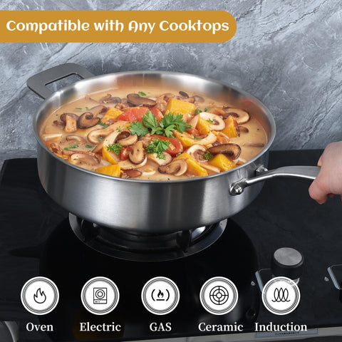 LOLYKITCH sartén 7qt uso-induccion compatible con todas las cocinas
