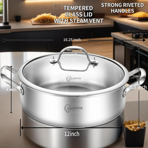 Compatible con inducción LOLYKITCH, cocina versátil en todo tipo de quemadores.