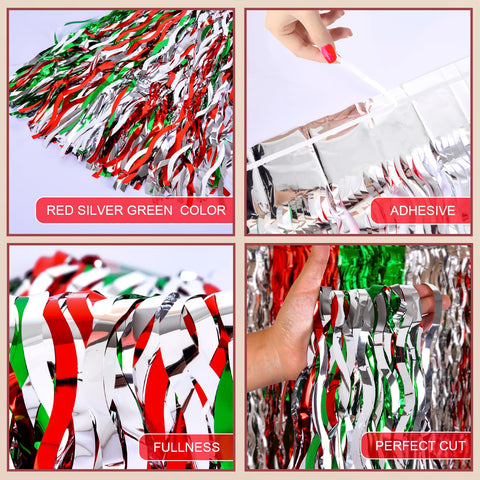 LOLStar falda navidad verde ondulada para decoración temática
