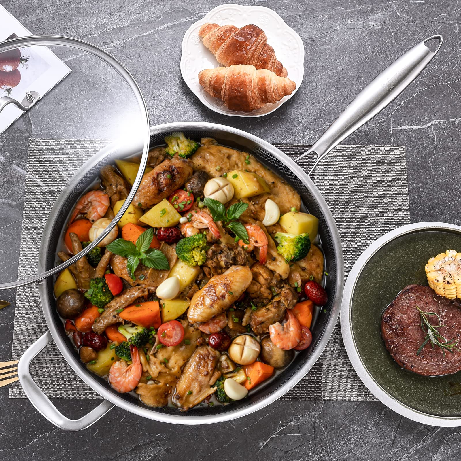 Apta para inducción y horno con tapa de vidrio LOLYKITCH