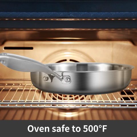 LOLYKITCH horno seguro hasta 500 °F, apta para recetas que terminan en horno.
