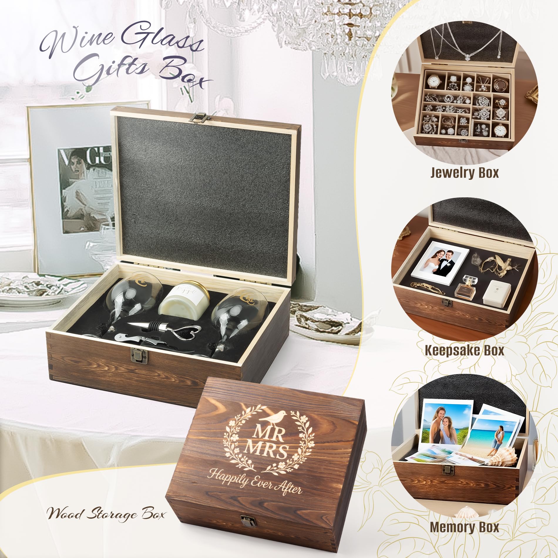 LOMEVE conjunto regalo completo para parejas, unión y celebración.