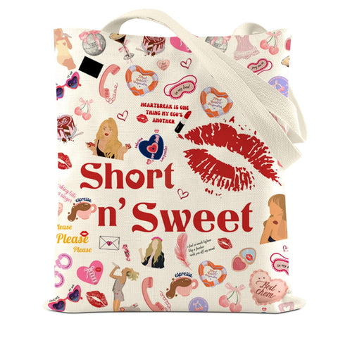 LONGXIN Sabrina Merch bolso de canvas, frente, ideal para compras diarias