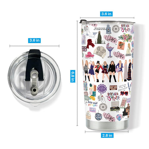 LONGXIN Taza 20oz con diseño para seguidores TS, perfecto para la mesa