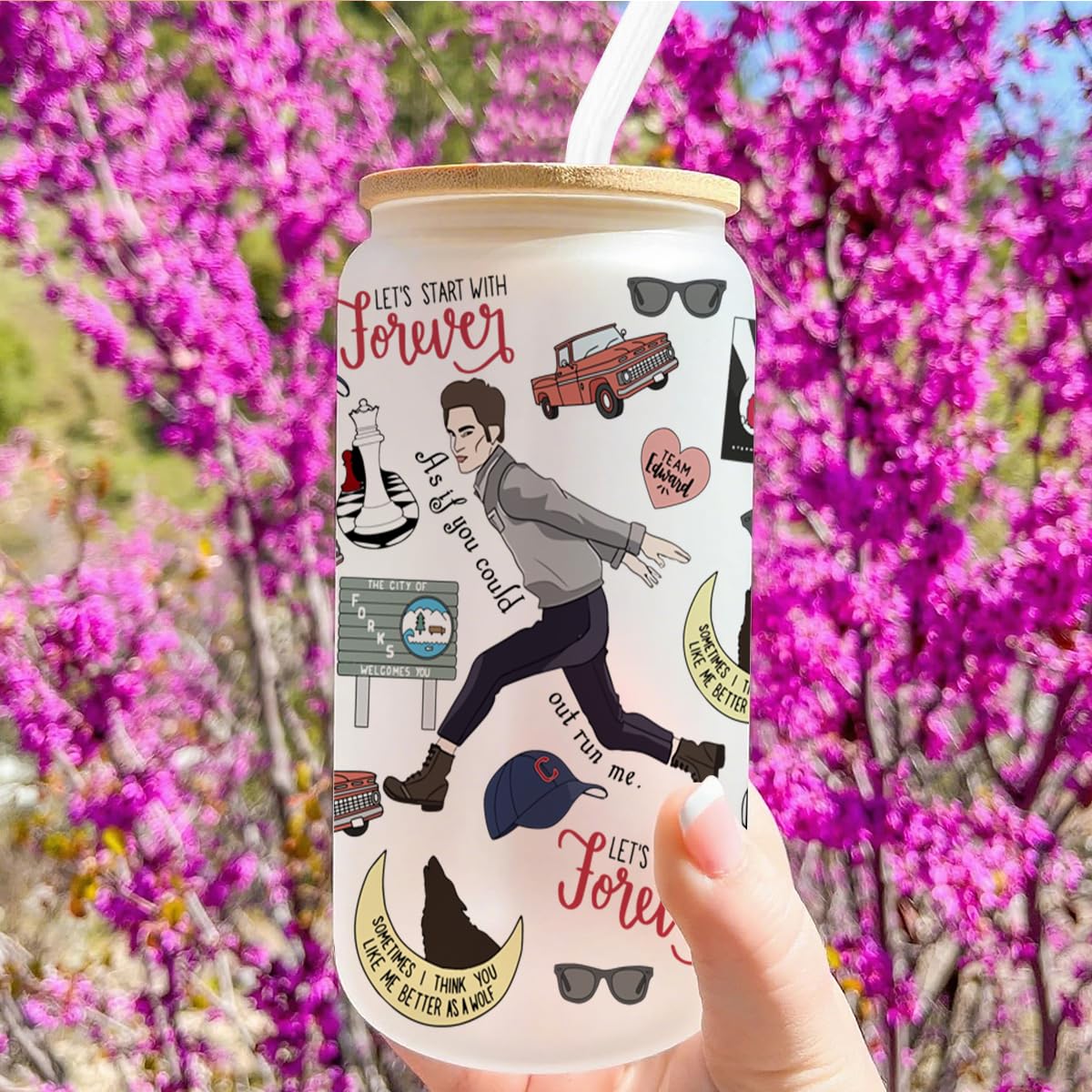 LONGXIN Taza inspirada en Crepúsculo, perfecta para fans de la saga.