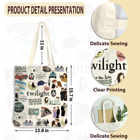 LONGXIN Twilight Merch, vista lateral, capacidad suficiente para compras y objetos diarios.