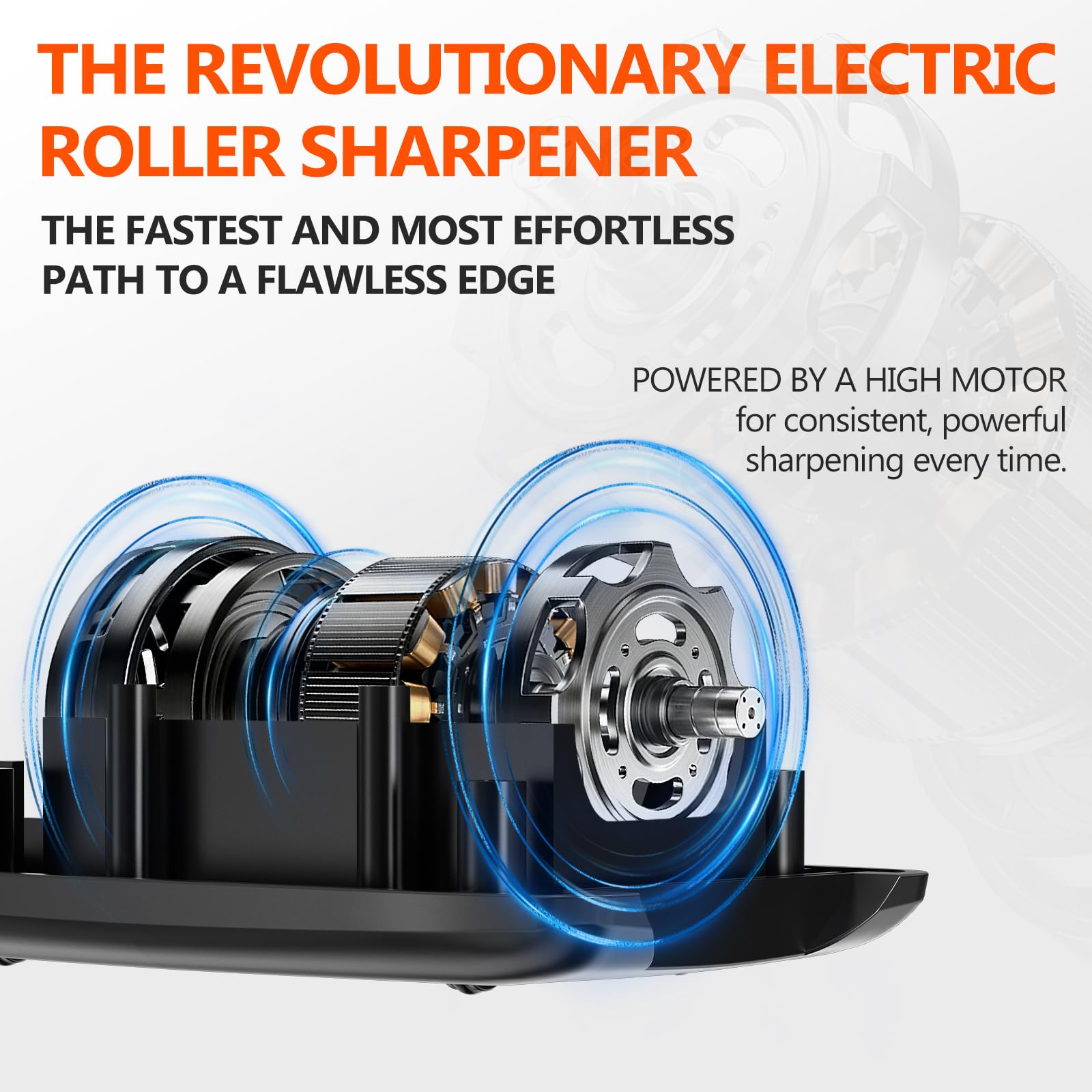 Longzon ZForge afilador eléctrico rodante con disco cerámico 3000 para honrar con precisión