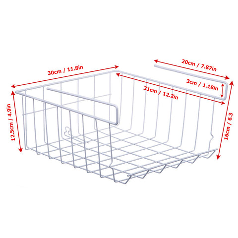 Lonian organizador de cocina bajo estante 2-pack para almacenamiento ordenado