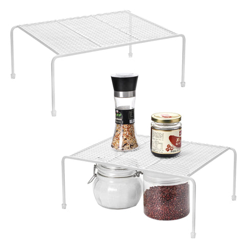 Lonian organizador cocina doble nivel para facilitar ver y alcanzar utensilios