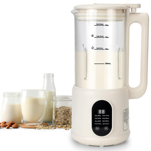 LONSTA 8 en 1, extractor leche-frutos-secos, prepara leche vegetal casera.