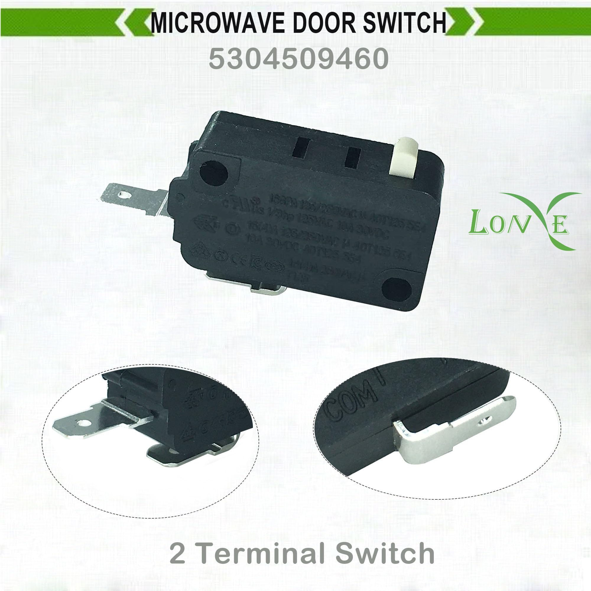 LONYE kit-dos-interruptores-5304509460: ajuste universal para Frigidaire y Electrolux.