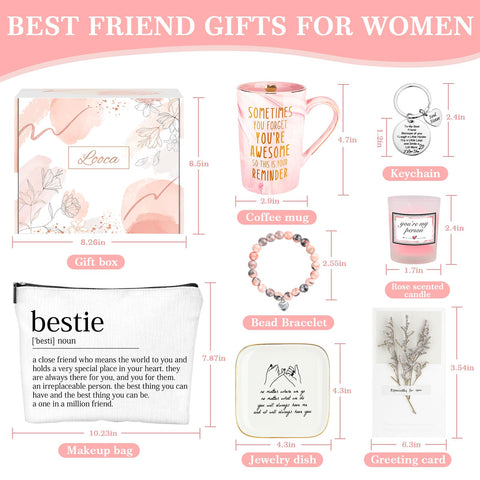 Looca Mejor Amiga Caja Regalo Elegante: presentación lista para regalar.