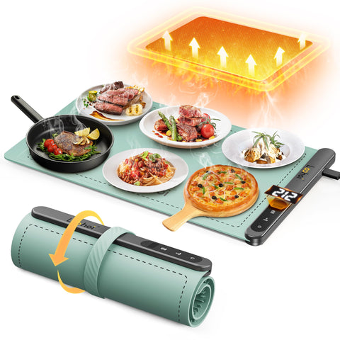 LOOHOI manta calentadora de alimentos ofrece calentamiento uniforme en toda la superficie para estaciones de comida.