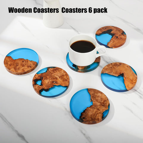 Loongresinwood posavasos Duradero uso diario, ideal para casa, oficina o bar.