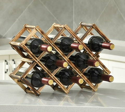 LoongZDD capacidad para 10 botellas estándar de 750 ml.