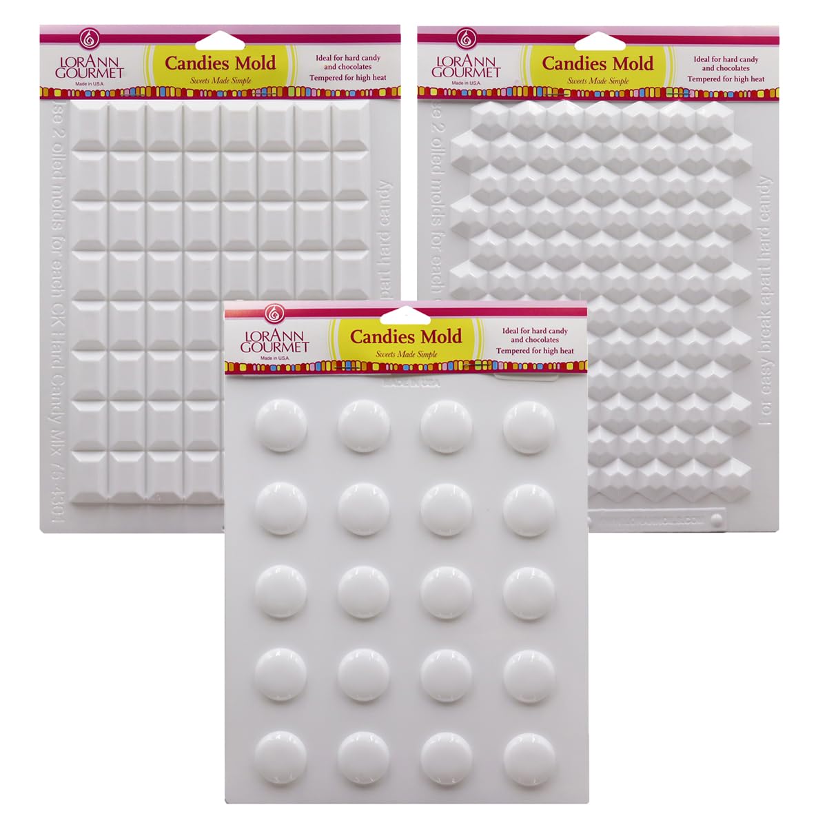 LorAnn Oils: molde rectangular para caramelos duros, resultados uniformes y listos para compartir