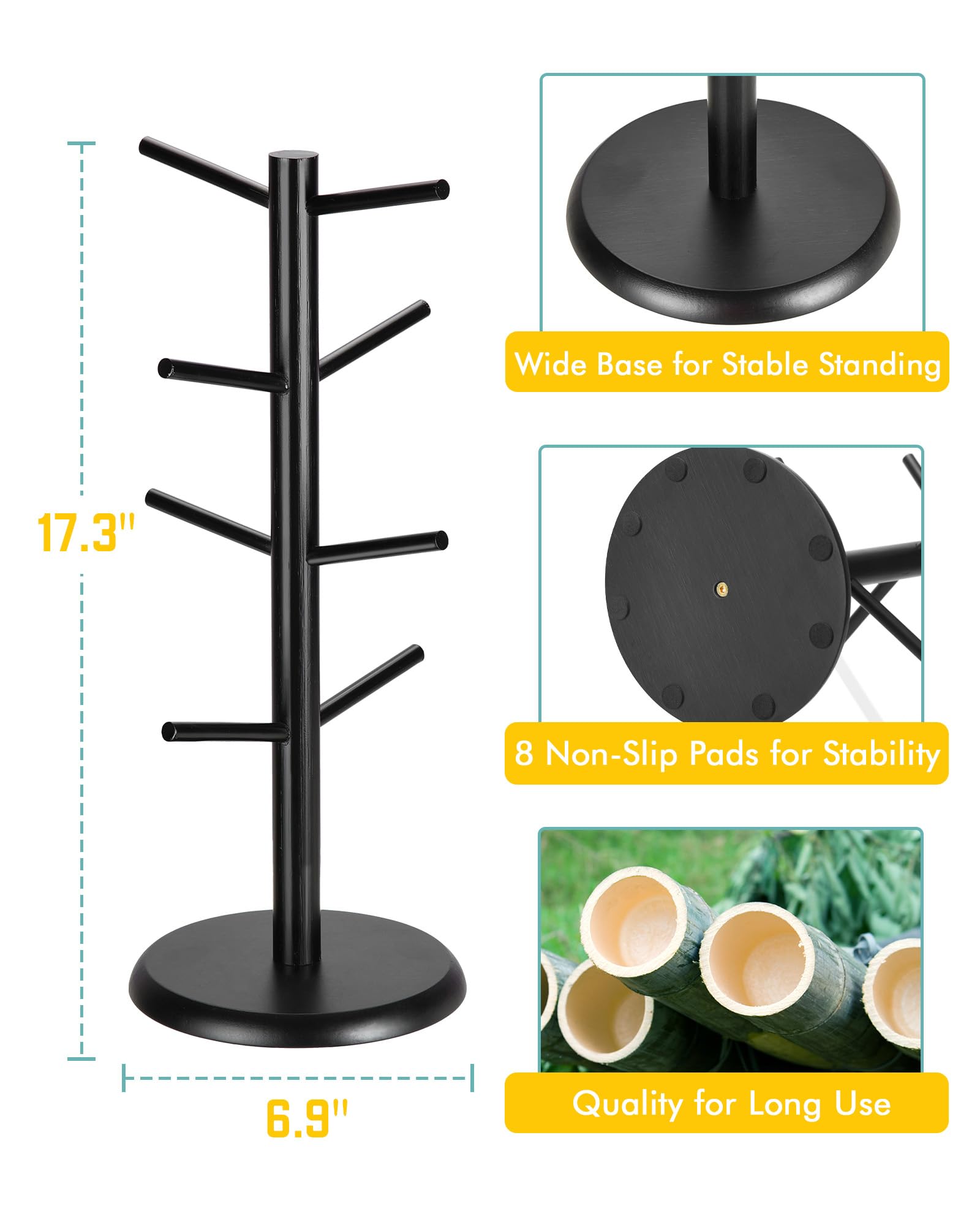 Lorbro organizador de cocina, mantiene las tazas al alcance.