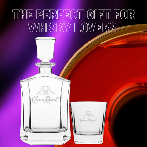 LORD'S ROCKS empaque láser con logo Crown Royal para regalo