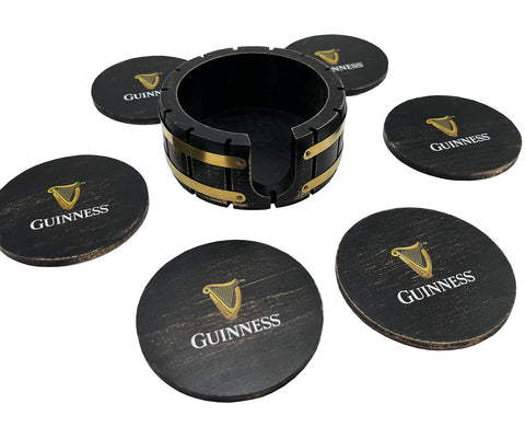 LORD'S ROCKS Guinness posavasos detalle de madera pulida