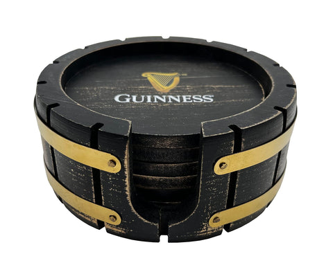 LORD'S ROCKS Guinness posavasos con logotipo dorado para proteger superficies