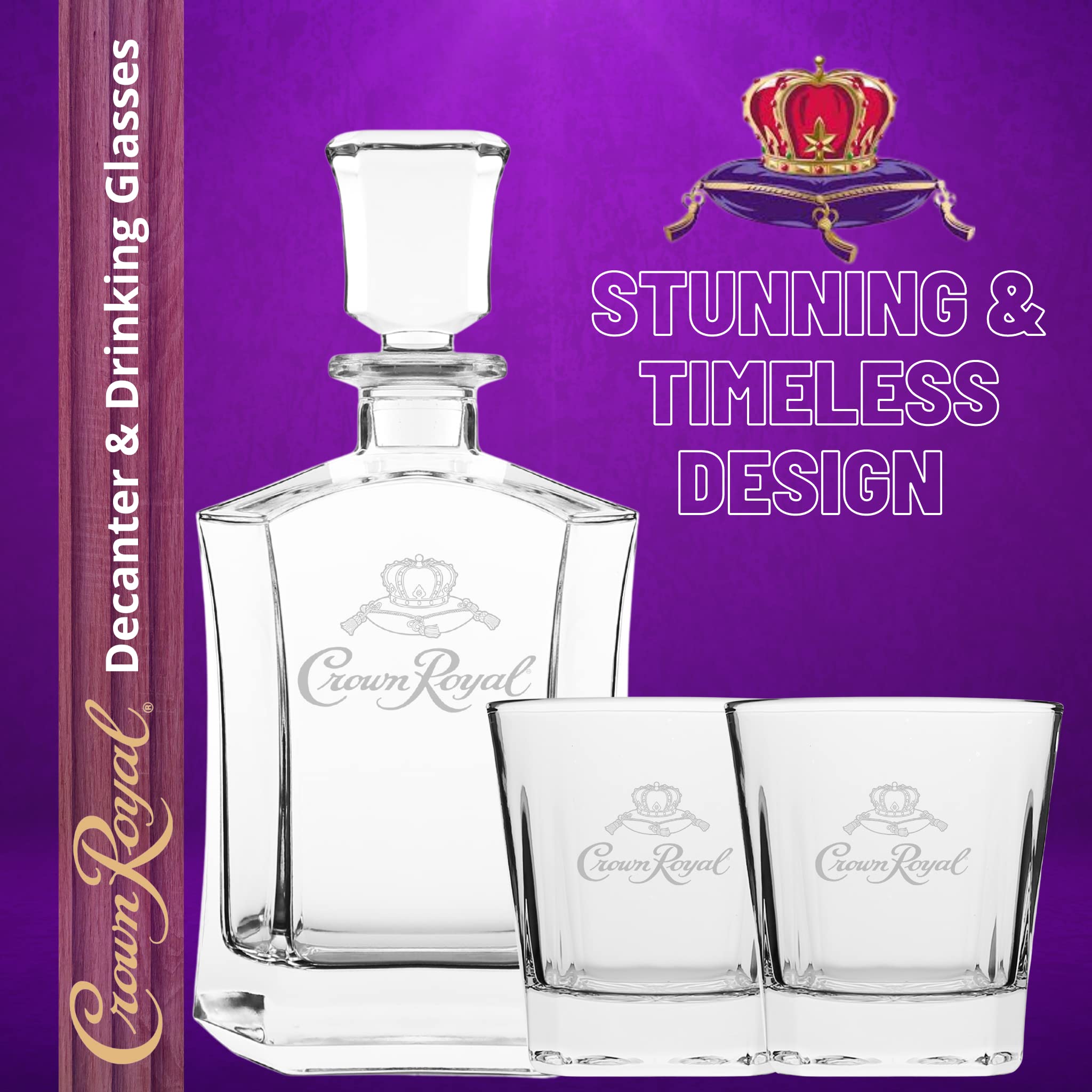LORD'S ROCKS vasos Crown Royal de 10 oz listos para servir