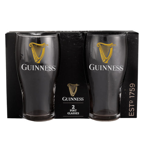 Vaso LORD'S ROCKS con arpa visible, ideal para Guinness y espuma estable.