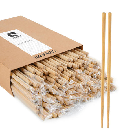 LOROTOCO palillos de bambú envueltos individualmente, ideales para viaje y comodidad diaria.