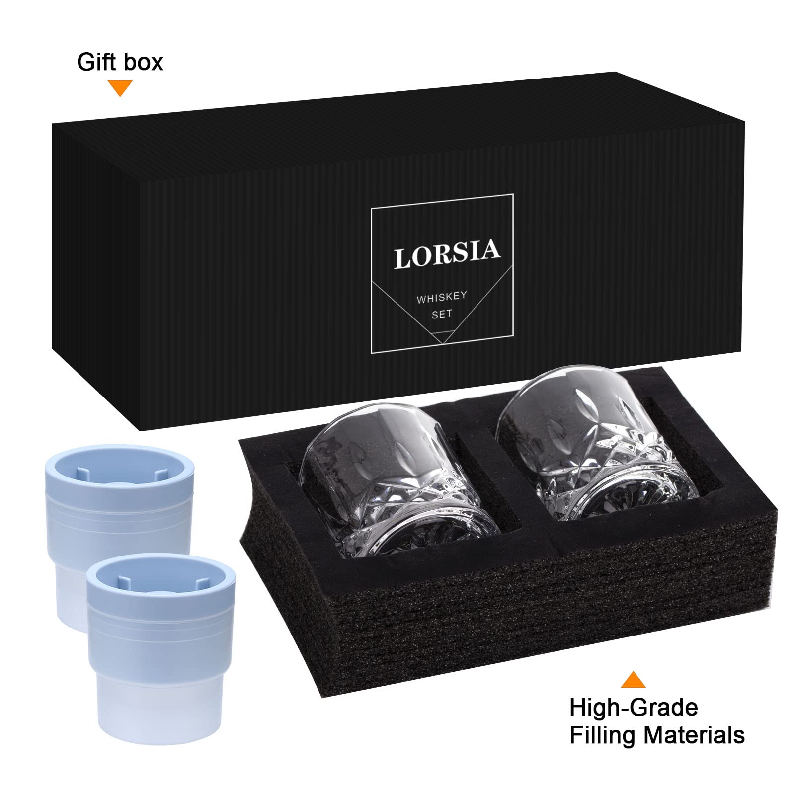 Vaso de cristal grueso LORSIA con cuerpo sólido para degustación