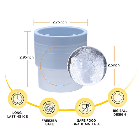 Molde esfera hielo grande LORSIA para bebidas frías