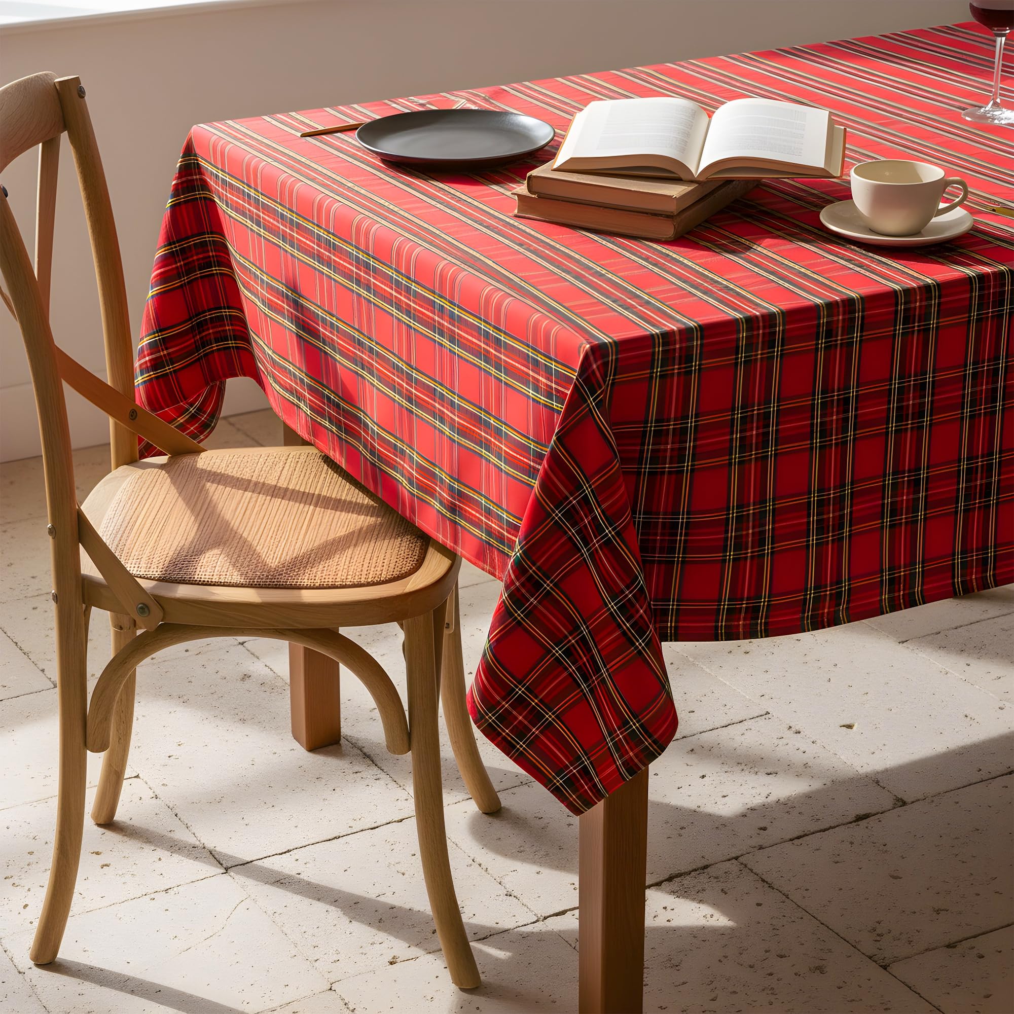 Mantel LOSIVISHE, cubierta de mesa impermeable, protege la superficie durante comidas.