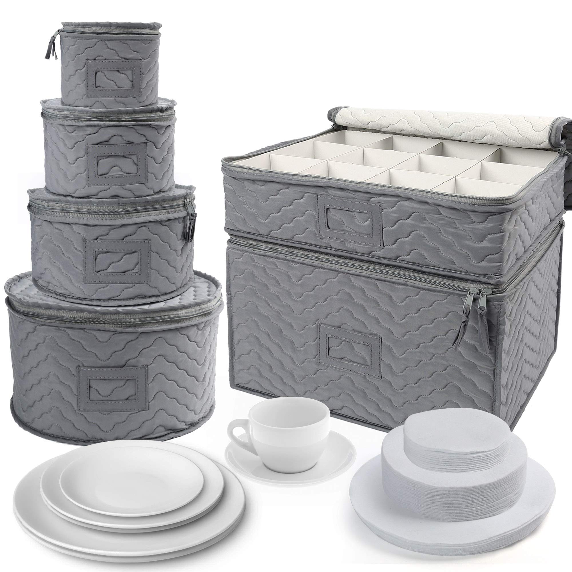 LotFancy cajas almacenamiento china plegables, fácil de guardar.