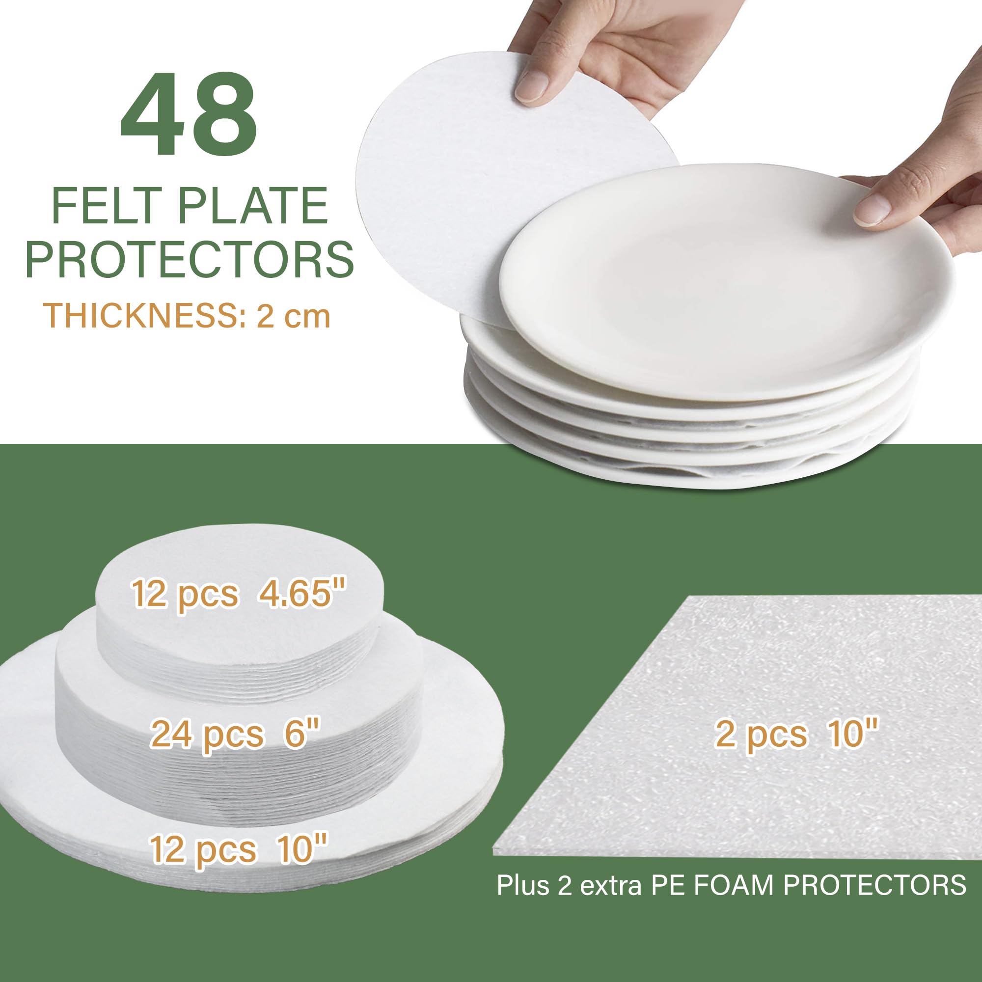 LotFancy estuche platillo 6 piezas protege platillos y piezas pequeñas.