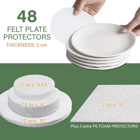 LotFancy estuche platillo 6 piezas protege platillos y piezas pequeñas.