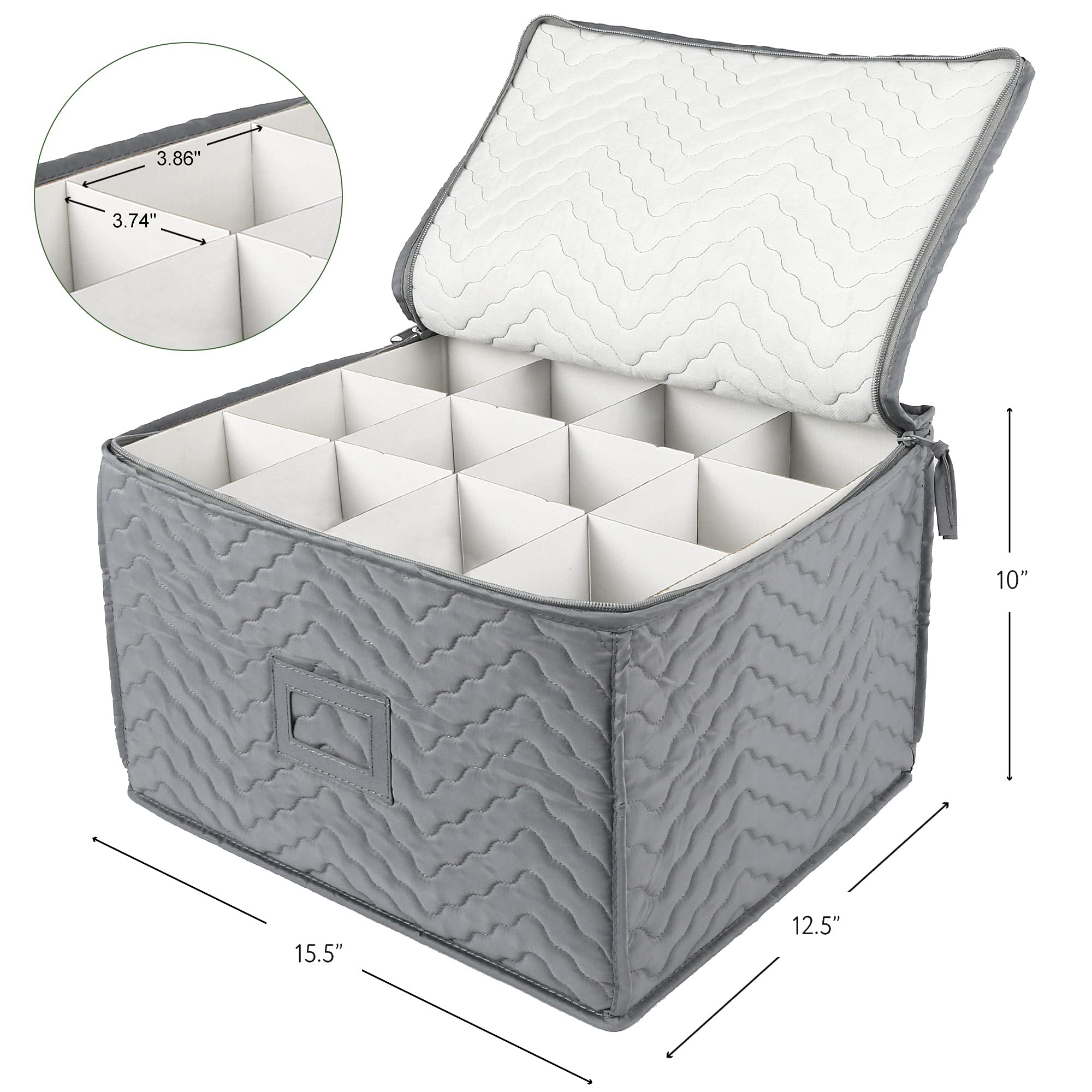 LotFancy guardado de copas para fiestas y cenas, ordenado.