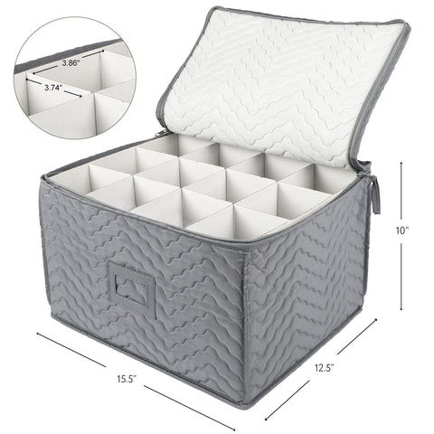 LotFancy guardado de copas para fiestas y cenas, ordenado.