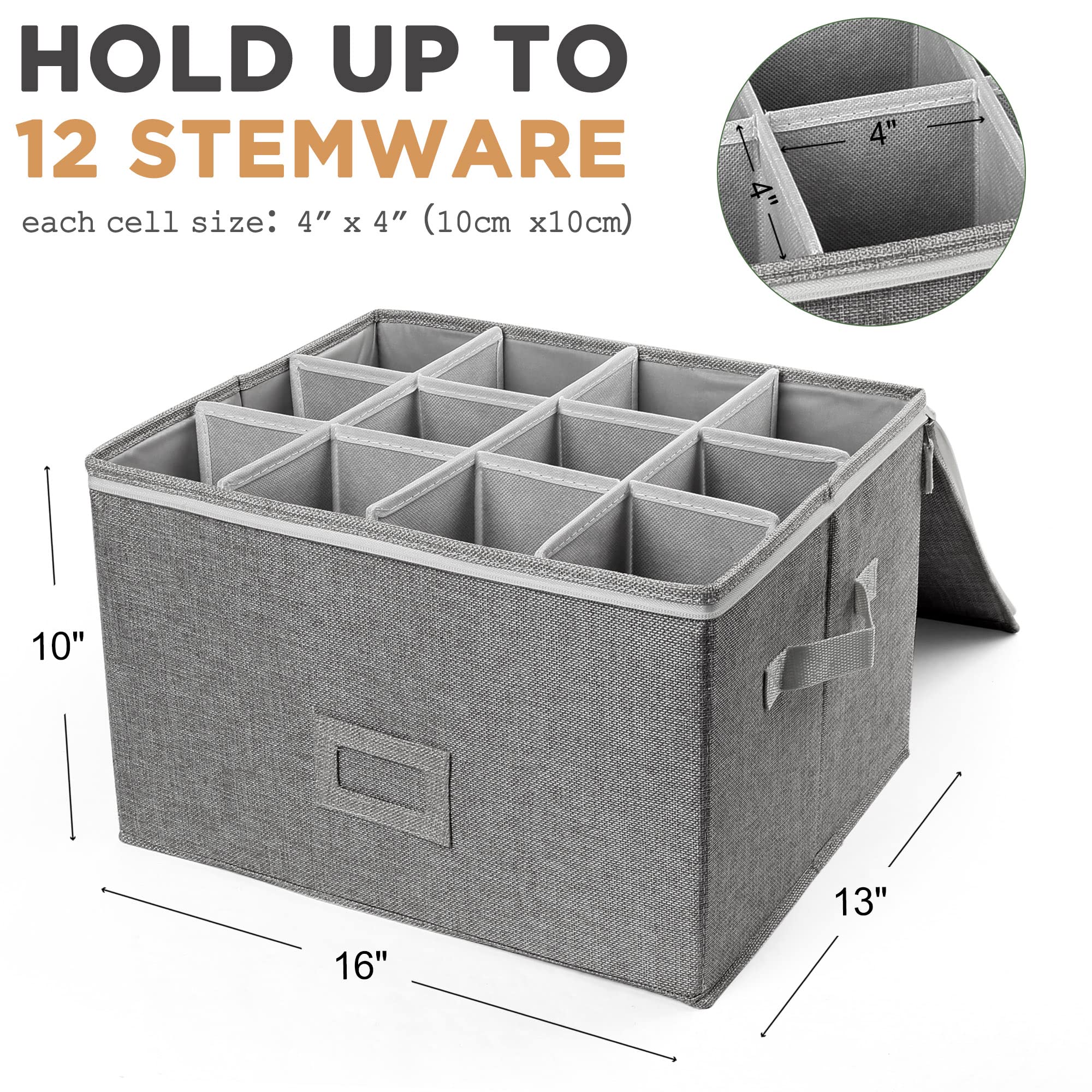 LotFancy mangos-dobles para-transporte: agarre cómodo y estable para mover la caja.