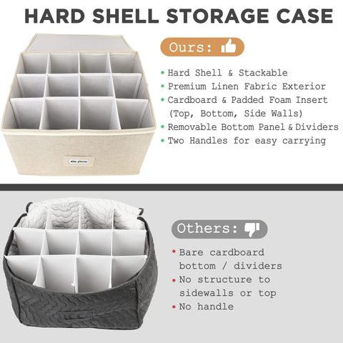 LotFancy manos reforzadas para transportar la caja de copas.