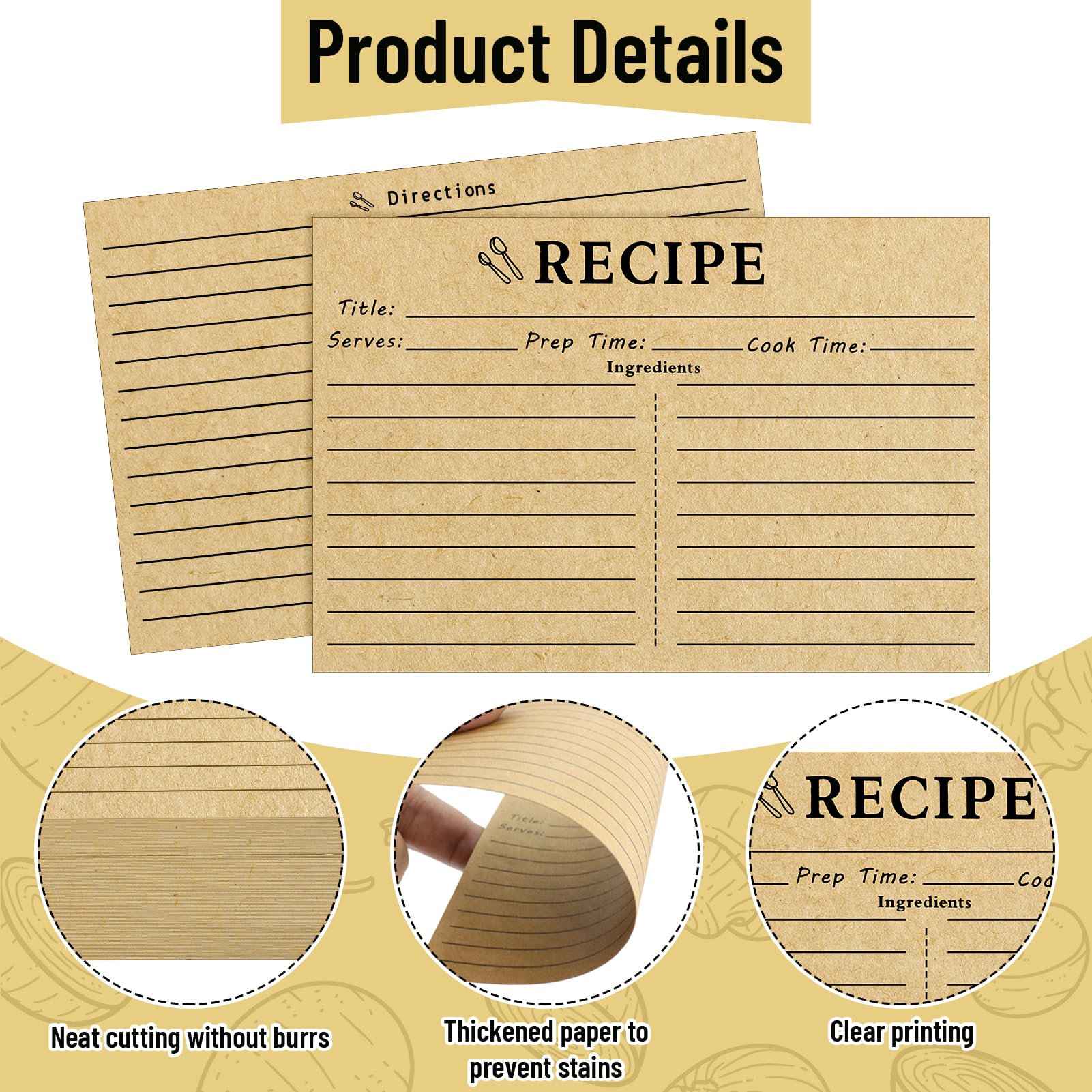 LOTMER papel kraft 250gsm doble cara detalle escritura suave