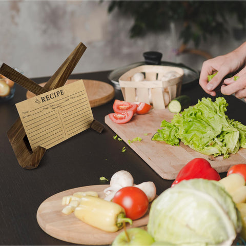 LOTMER diario de cocina tarjetas para registrar recetas