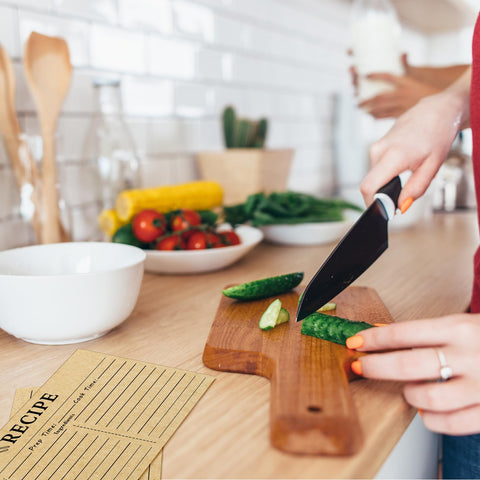 LOTMER almacenamiento en cocina con tarjetas kraft duraderas