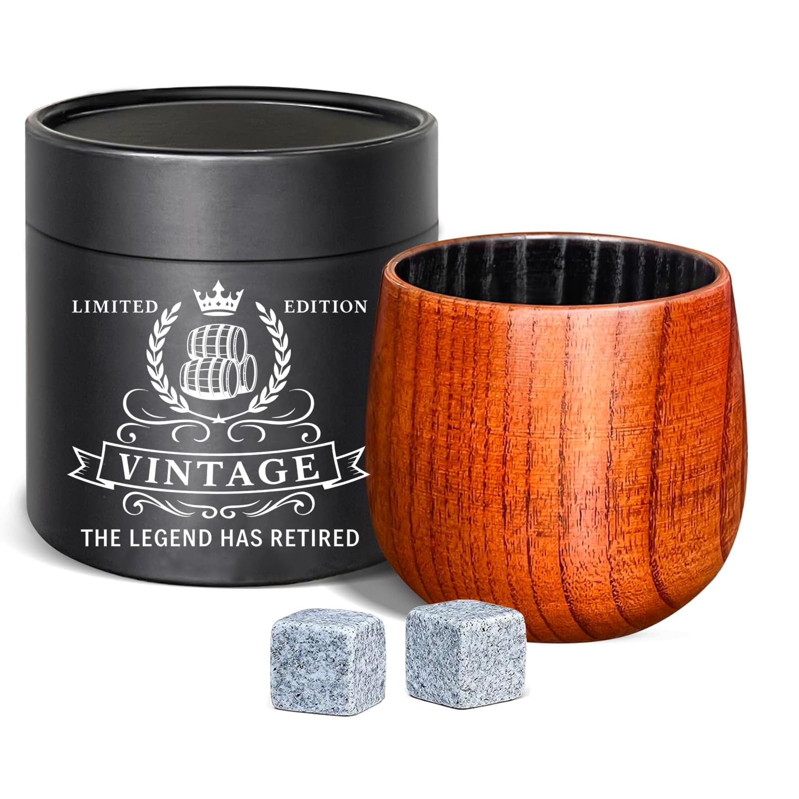 Lotnafee vaso whisky de madera carbonizada, mejora aroma.