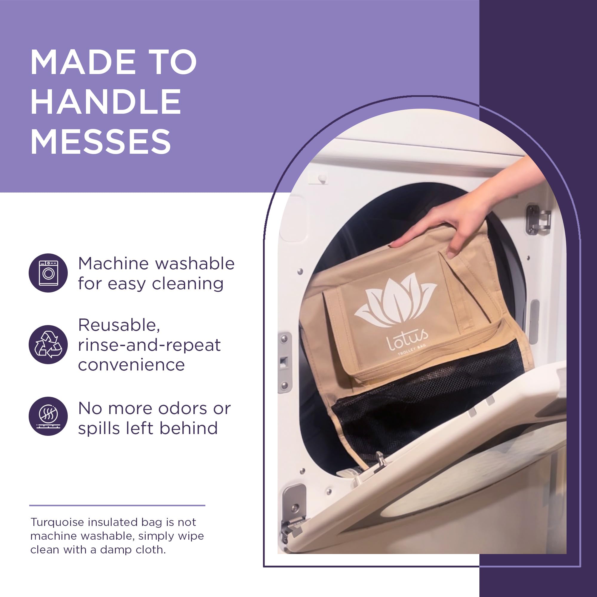 Lotus Original Trolley: bolsa aislada para conservar alimentos frescos.